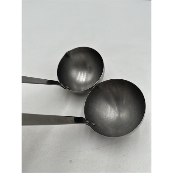 2 Flint Stainless  Steel Ladle  black Handle Made in USA stainless Arrowhead 11" - Picture 2 of 4